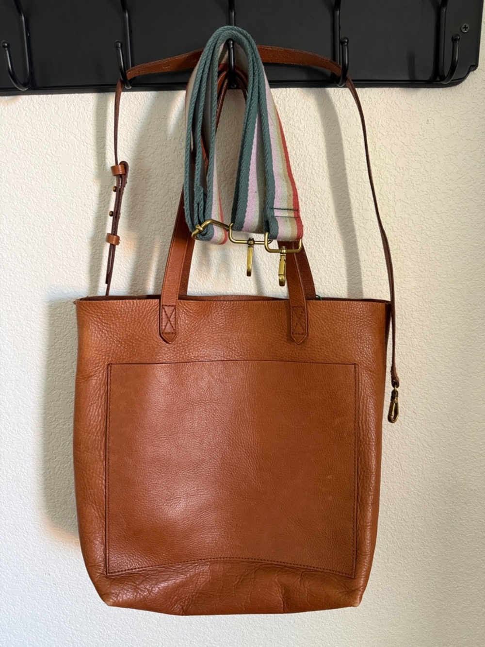 Vintage Madewell Transport Tote Bag Medium with 2 Removable Straps - British Tan